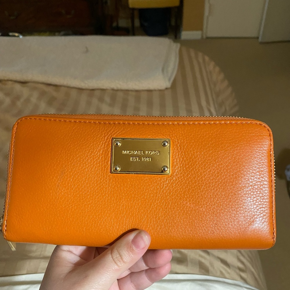 Michael Kors Orange Wallet